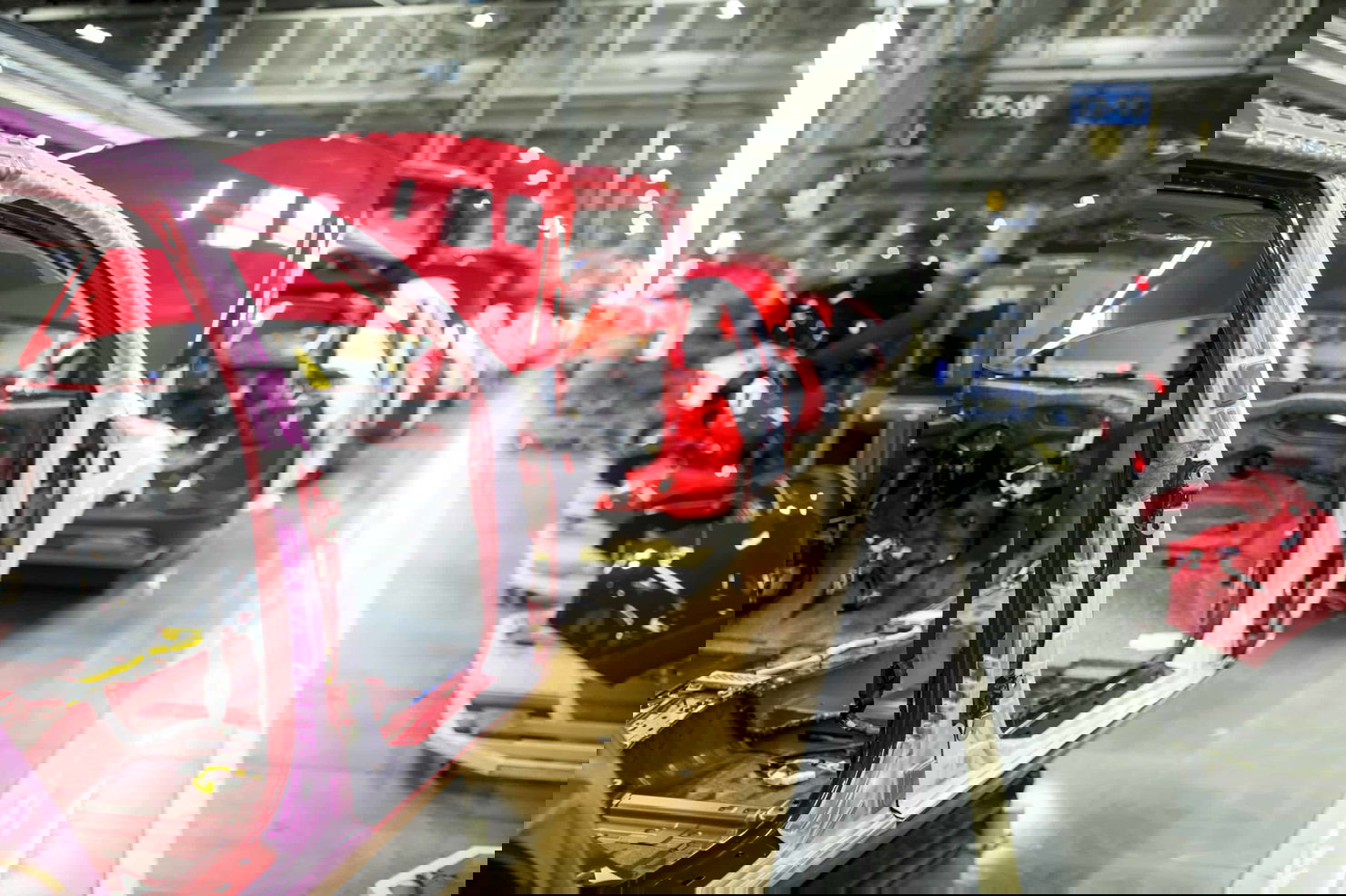 Ligne de production automobile usine monitoring industriel OEE